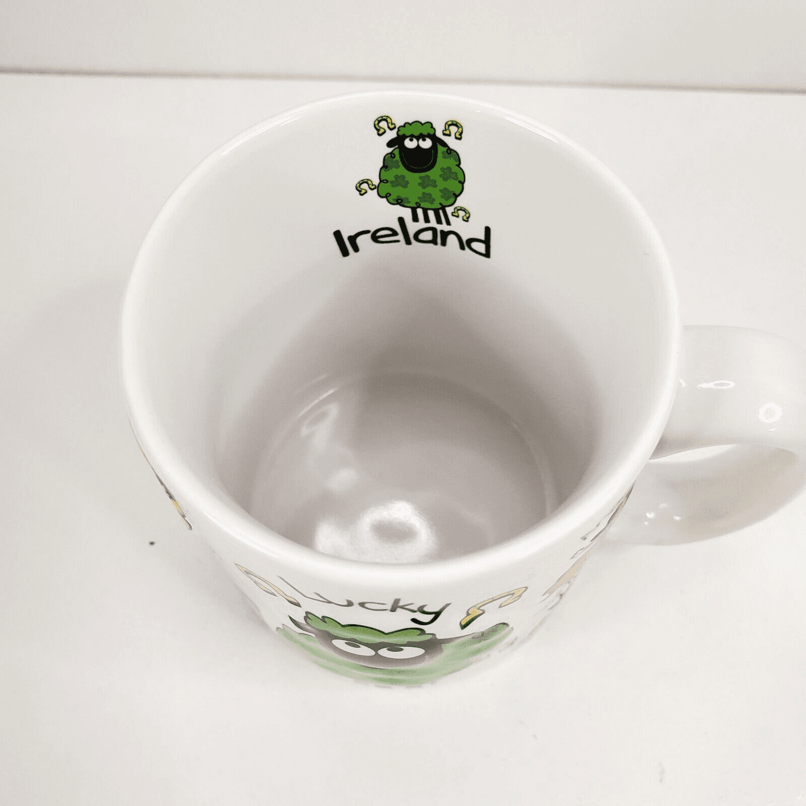 Wacky Woolies White Ceramic Porcelain Ireland Multicolor Raised Sheep Design Mug - Thumbnail 2