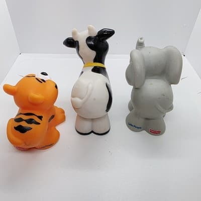 Lot of 7 Fisher Price Little People Zoo & Farm Animals Lion Cow Pig Tiger Sheep - Thumbnail 9
