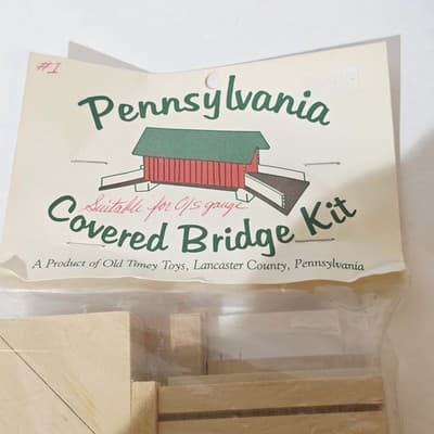 Old Timey Toys Pennsylvania Covered Bridge Kit Models Kit Suitable O/S Gauge NOS - Thumbnail 3