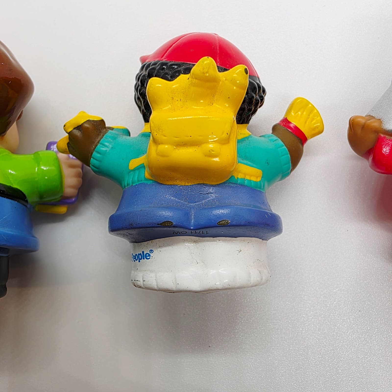 Mattel Fisher Price Little People Figures Lot of 3 PVC Gas Station, Boy - Thumbnail 6