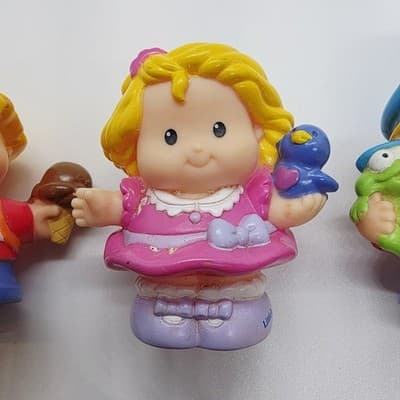 Mattel Fisher Price Little People Figures Lot of 5 PVC Boy Girl Clown 2007, 2003 - Thumbnail 7