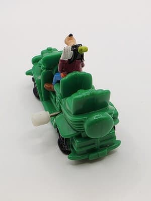 Vintage Disney Burger King Kids Club Green Goofy Car Plastic Wind Up Toy VIDEO - Thumbnail 2