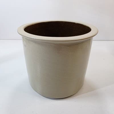 Beaumont Brothers Pottery BBP Crock Planter Pot Floral Leaf Design Salt Glazed - Thumbnail 4