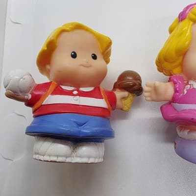 Mattel Fisher Price Little People Figures Lot of 5 PVC Boy Girl Clown 2007, 2003 - Thumbnail 6
