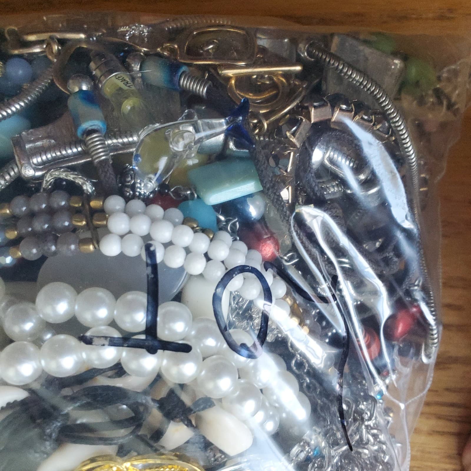 7+ LB Jewelry Lot Mostly Wearable or Resellable Necklace Earrings Vtg/Modern 158 - Thumbnail 7