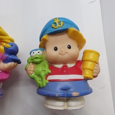 Mattel Fisher Price Little People Figures Lot of 5 PVC Boy Girl Clown 2007, 2003 - Thumbnail 8