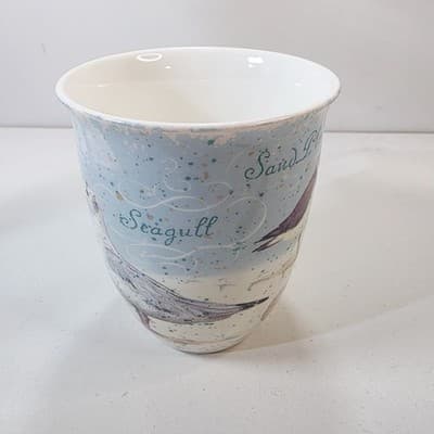 Cape Shore Harbor Coffee Tea Mug Birds St Simon Maine Beach Seaside Souvenir - Thumbnail 3
