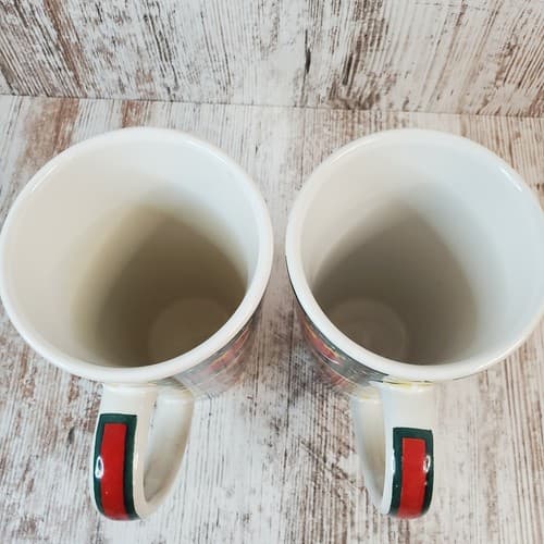 WCL Large Tall Coffee Tea Cocoa Mugs Cups Christmas Design Holiday Collectible 2 - Thumbnail 5