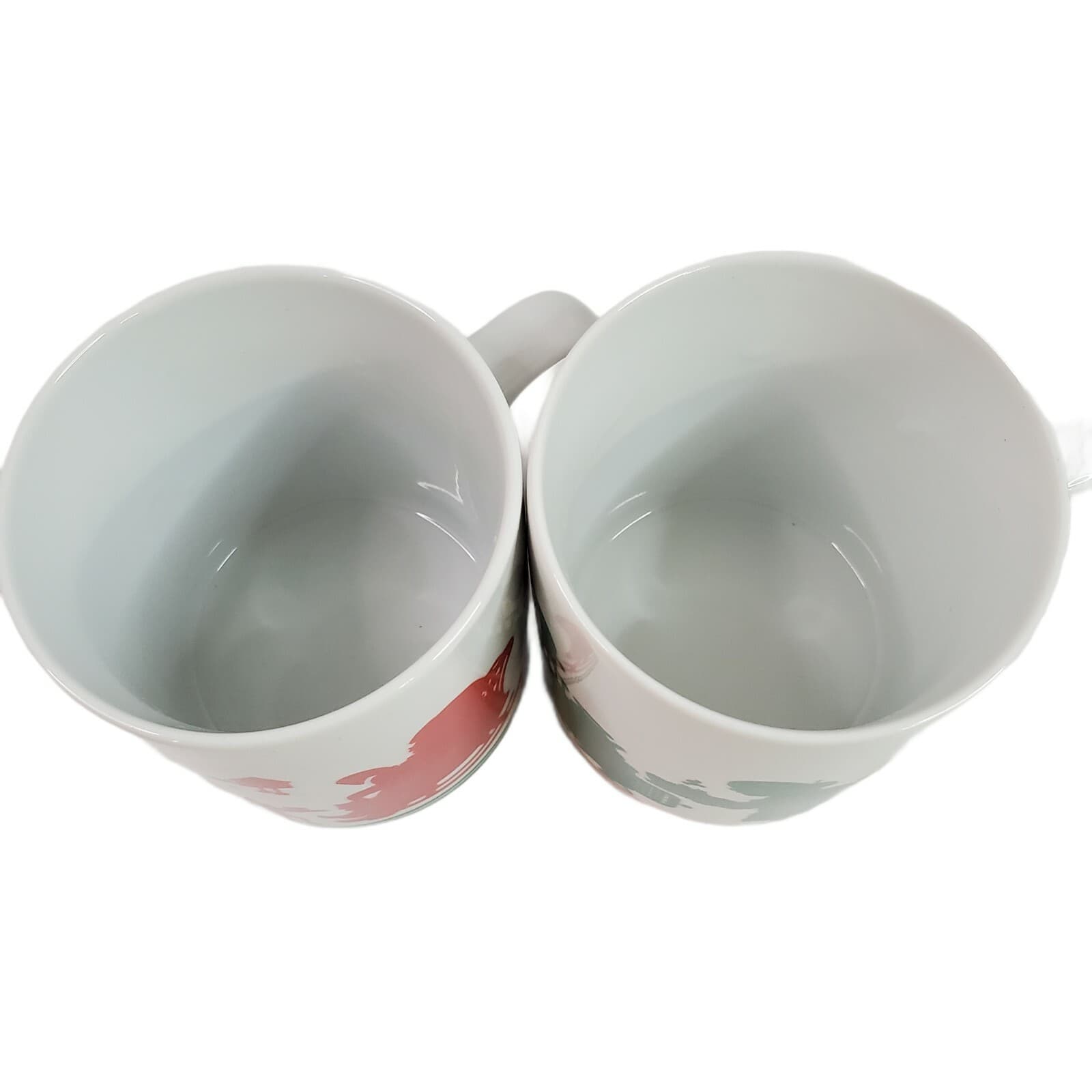 Vintage Avon Santa's Family Christmas Coffee Mugs Cups 1984 Holiday Set of 2 - Thumbnail 3