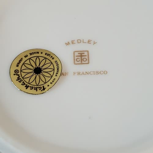Vintage Takahashi Coffee Tea Mugs Cups Floral Medley San Francisco Japan Set 2 - Thumbnail 11