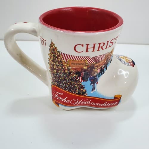 Christkindlmarket Chicago Souvenir Small Boot Mug Christkindl Christmas Market - Thumbnail 2