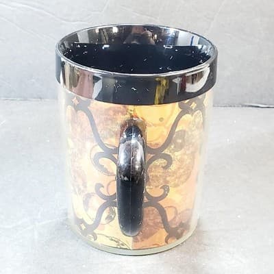 Vintage 1970s West Bend Thermo-Serv Mug Made In USA Geometric & Abstract Design - Thumbnail 2