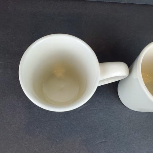 Williams Sonoma Simplistic Snowman 10 oz Mugs Coffee Tea Cocoa Set of 2 Holiday - Thumbnail 4