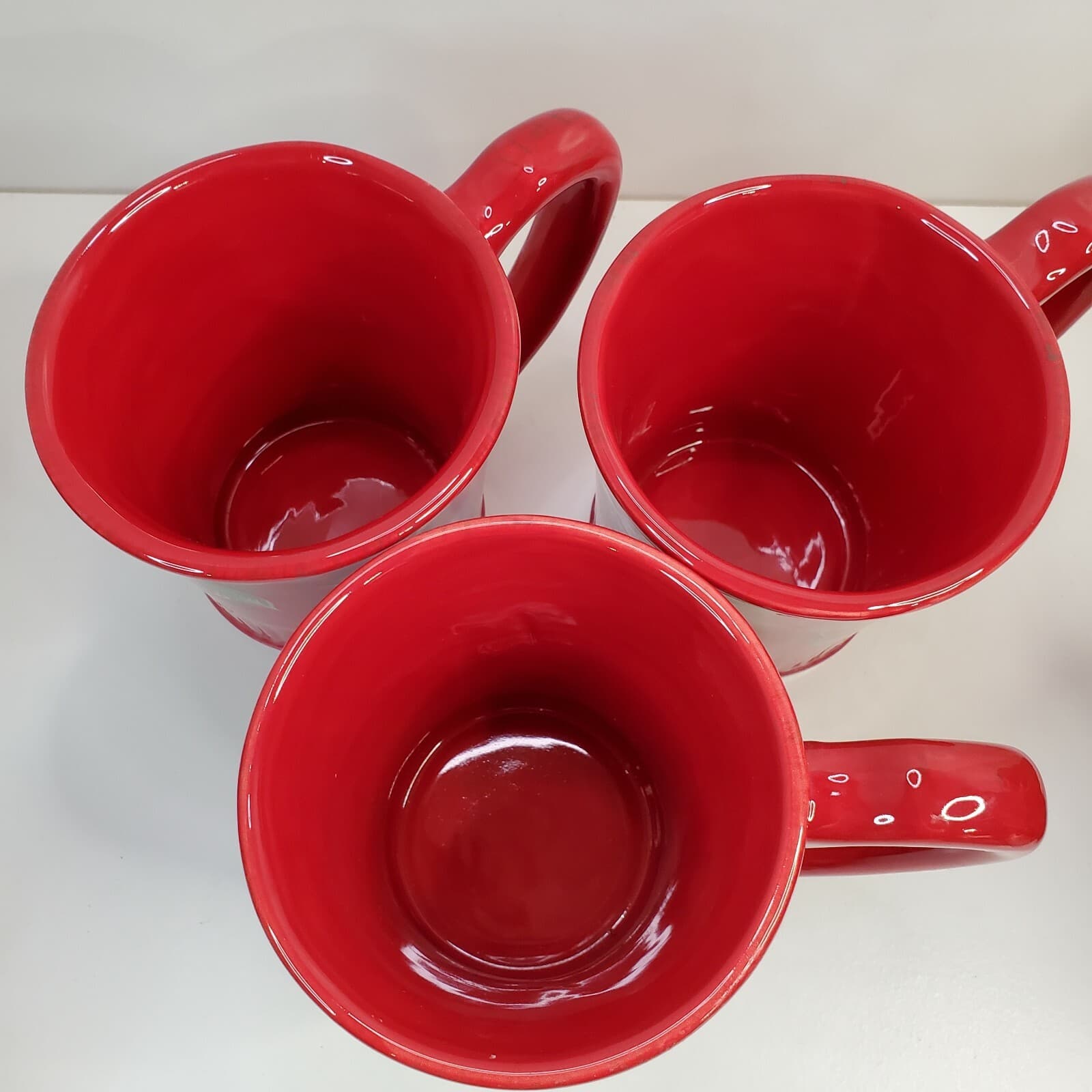 Tracy Porter Holiday Red Coffee Mug Jolly Ol' Snowy Mistletoe Set 3 Coffee Mugs - Thumbnail 3