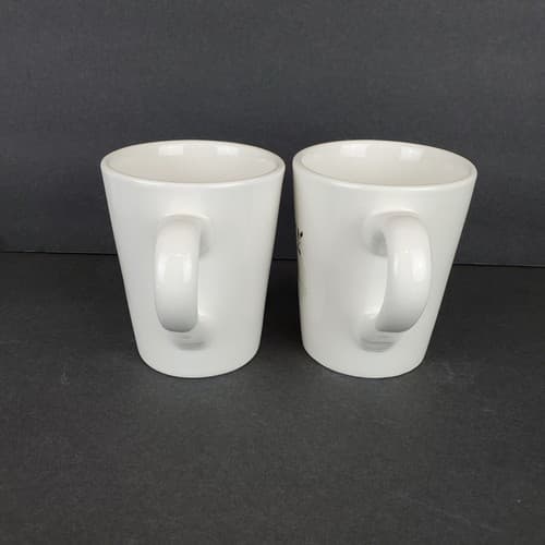 2 Williams Sonoma Simplistic Snowwomen 10 oz Mugs Coffee Tea Cocoa Holiday - Thumbnail 6