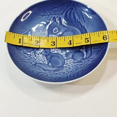 Vintage 1977 Copenhagen Porcelain Mors Dag 6" Plate Mother's Day B & G #9377 - Thumbnail 6