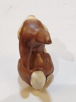 Vintage Miniature Figurine Disney THUMPER Bambi's Brown Bunny Rabbit Figure - Thumbnail 3