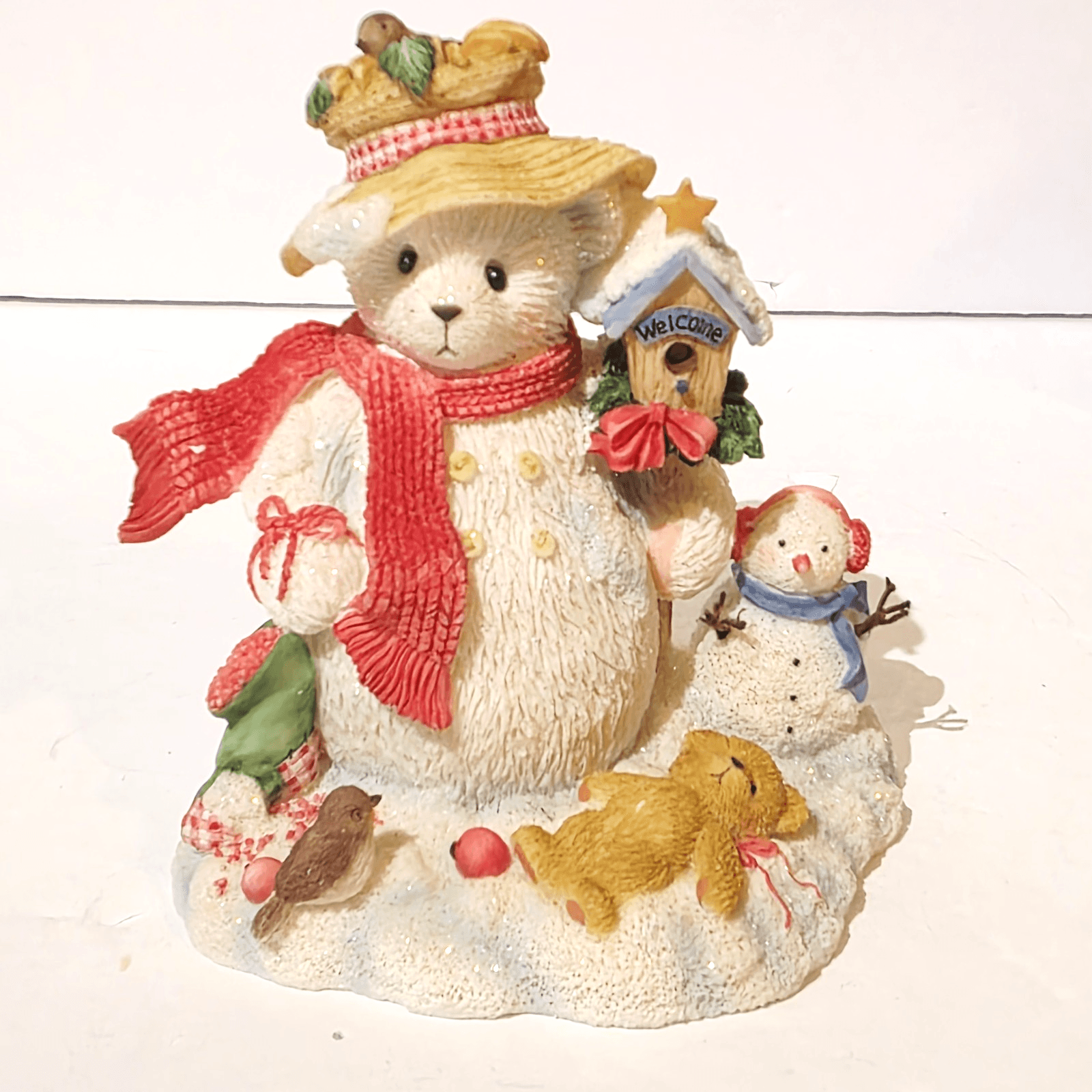 Cherished Teddies MERRY In The Meadow We Can Build A Snowman Figurine #706906