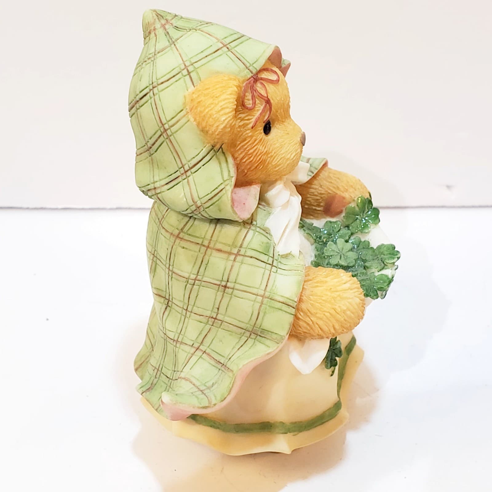Vintage 1998 Cherished Teddies COLLEEN Luck of The Irish Figurine #373966 - Thumbnail 2