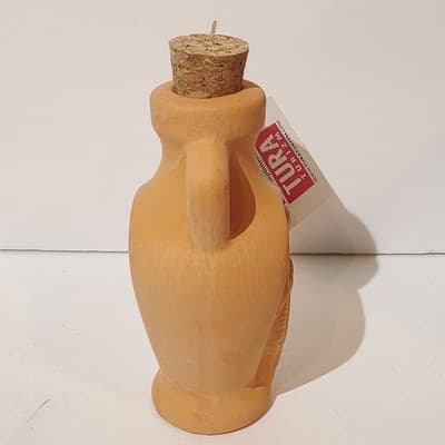 Tura Turizm Virgin Mary Terracotta Holy Water Pot w/ Cork Bottle Ephesians 5.5" - Thumbnail 4