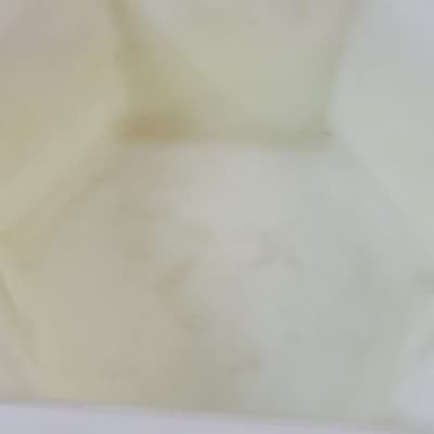 Vtg Fenton Uranium Vaseline Satin Custard Glass Hexagon Floral Footed Planter - Thumbnail 14