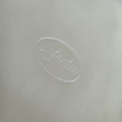 Vtg Fenton Uranium Vaseline Satin Custard Glass Hexagon Floral Footed Planter - Thumbnail 7