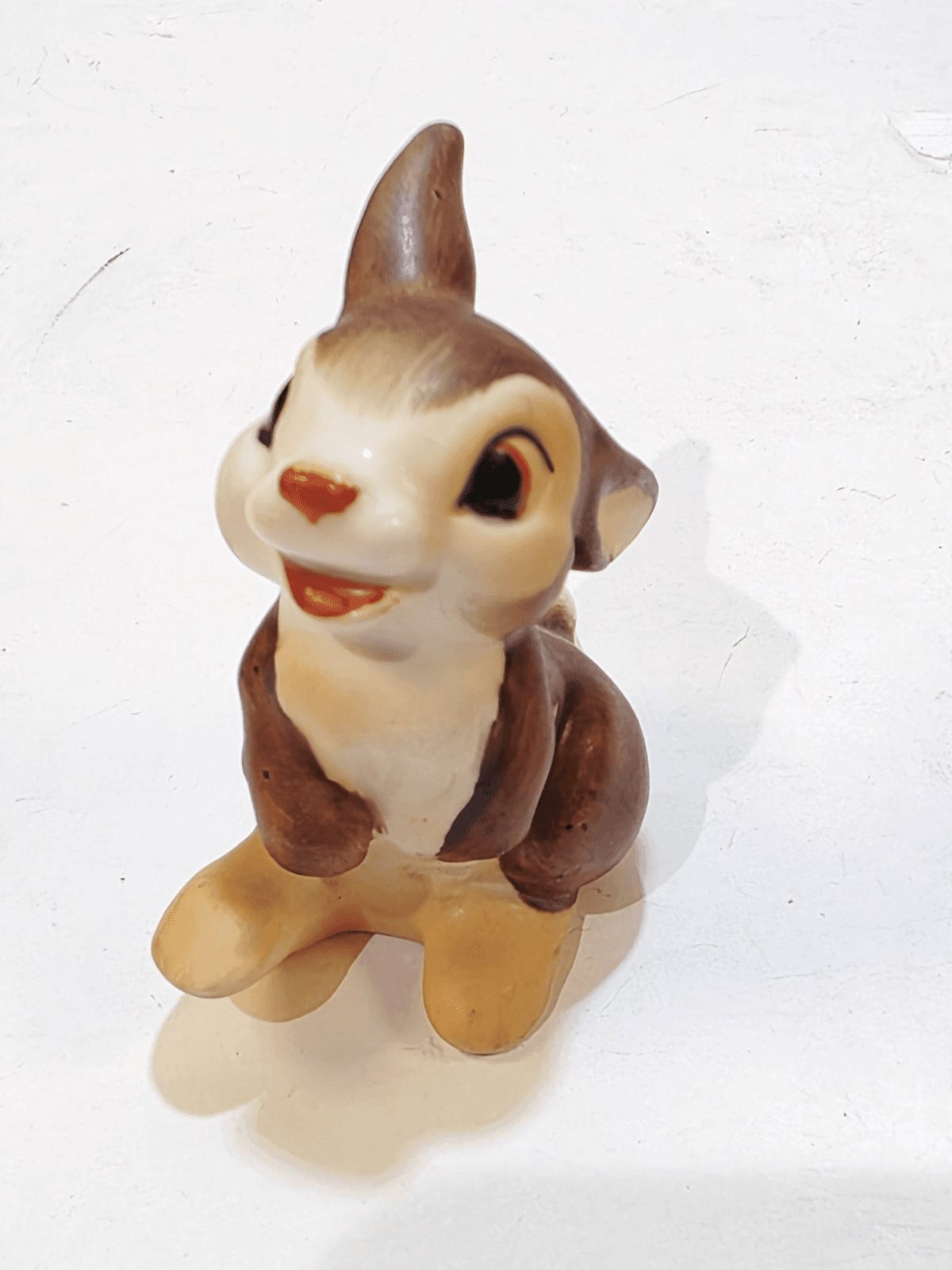 Vintage Miniature Figurine Disney THUMPER Bambi's Brown Bunny Rabbit Figure