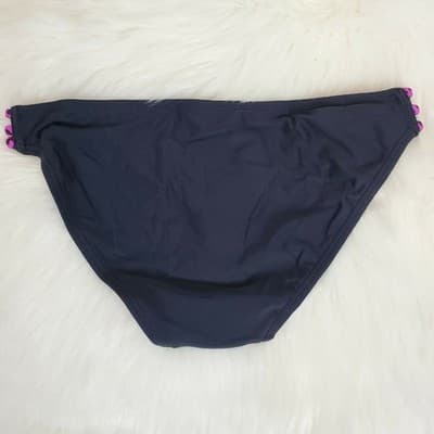 Mossimo Pink/Slate Bikini Swim Bottom Size Small Braided Side Cut-Out Detail - Thumbnail 5