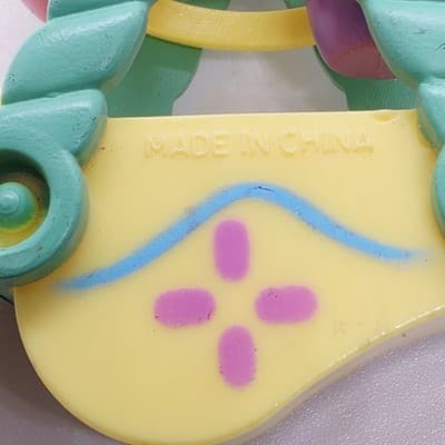 Vintage Children’s Easter Ferris Wheel Whistle Toy State Made in China Plastic - Thumbnail 3