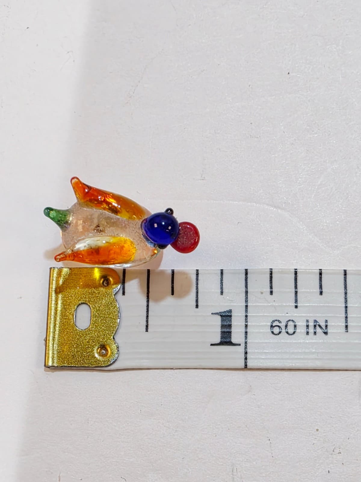 Lot of 5 Mini Collectible Hand Blown Art Glass Duck Figurines Colorful Tiny 1" - Thumbnail 7