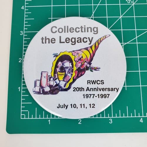 Red Wing Pottery Collecting the Legacy RWCS Pinback Button 1997 20th Anniversary - Thumbnail 3