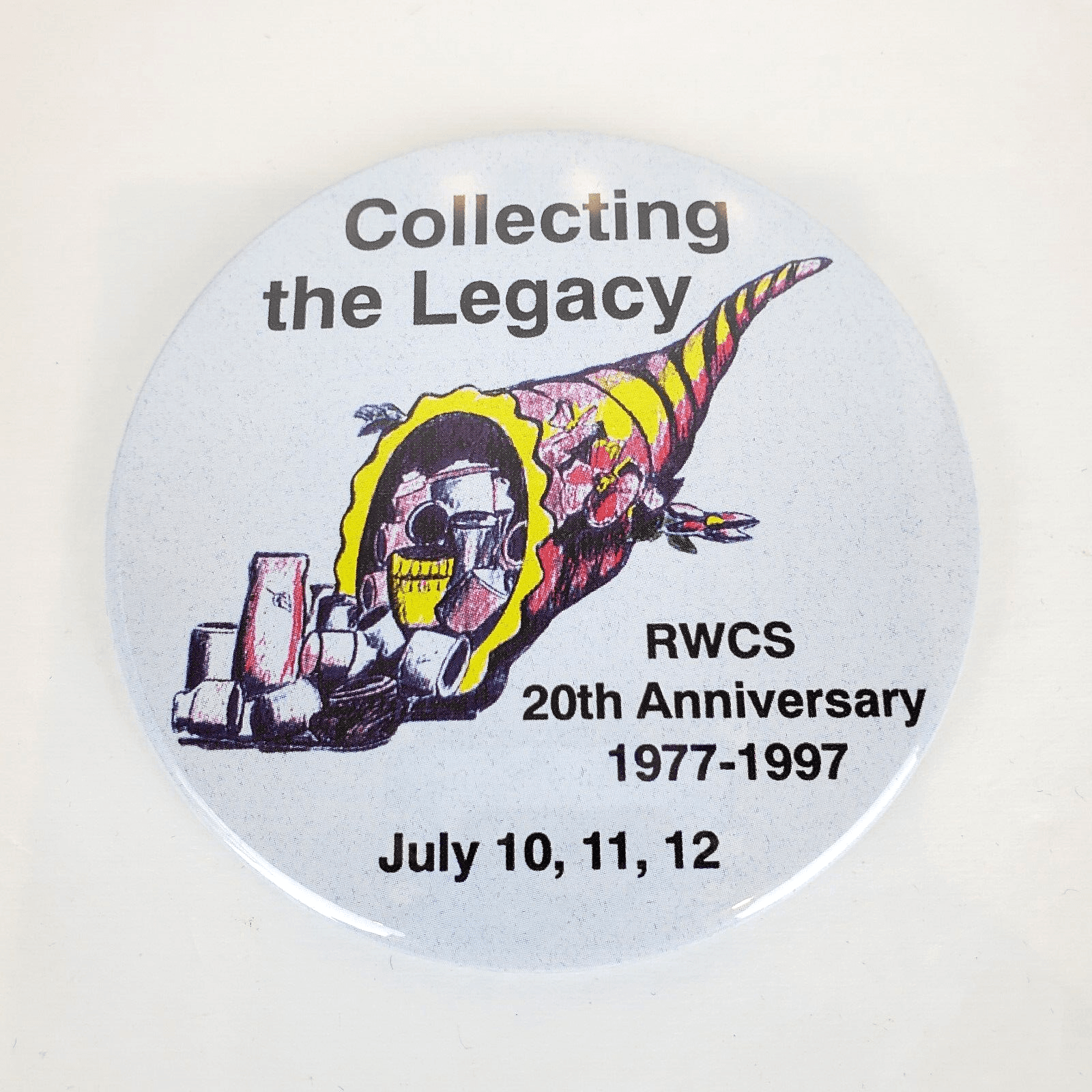 Red Wing Pottery Collecting the Legacy RWCS Pinback Button 1997 20th Anniversary