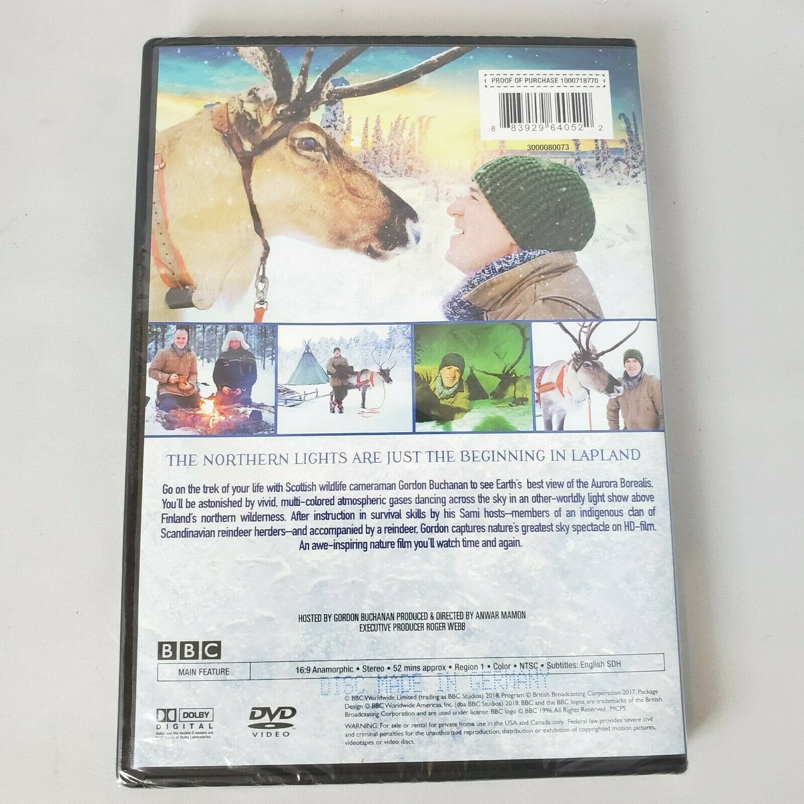 Reindeer Family & Me (DVD, 2018, WS) Scottish wildlife Cameraman Gordon Buchanan - Thumbnail 2