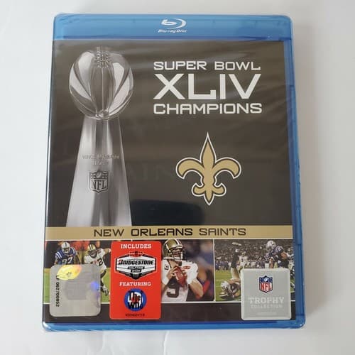 NFL: Super Bowl XLIV Champions - New Orleans Saints NEW! Blu-ray Colts DVD Gift