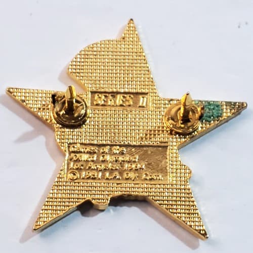 Vtg 1984 Sam the Eagle Uneven Bars Los Angeles Olympic Star Tack Lapel Cap Pin - Thumbnail 2