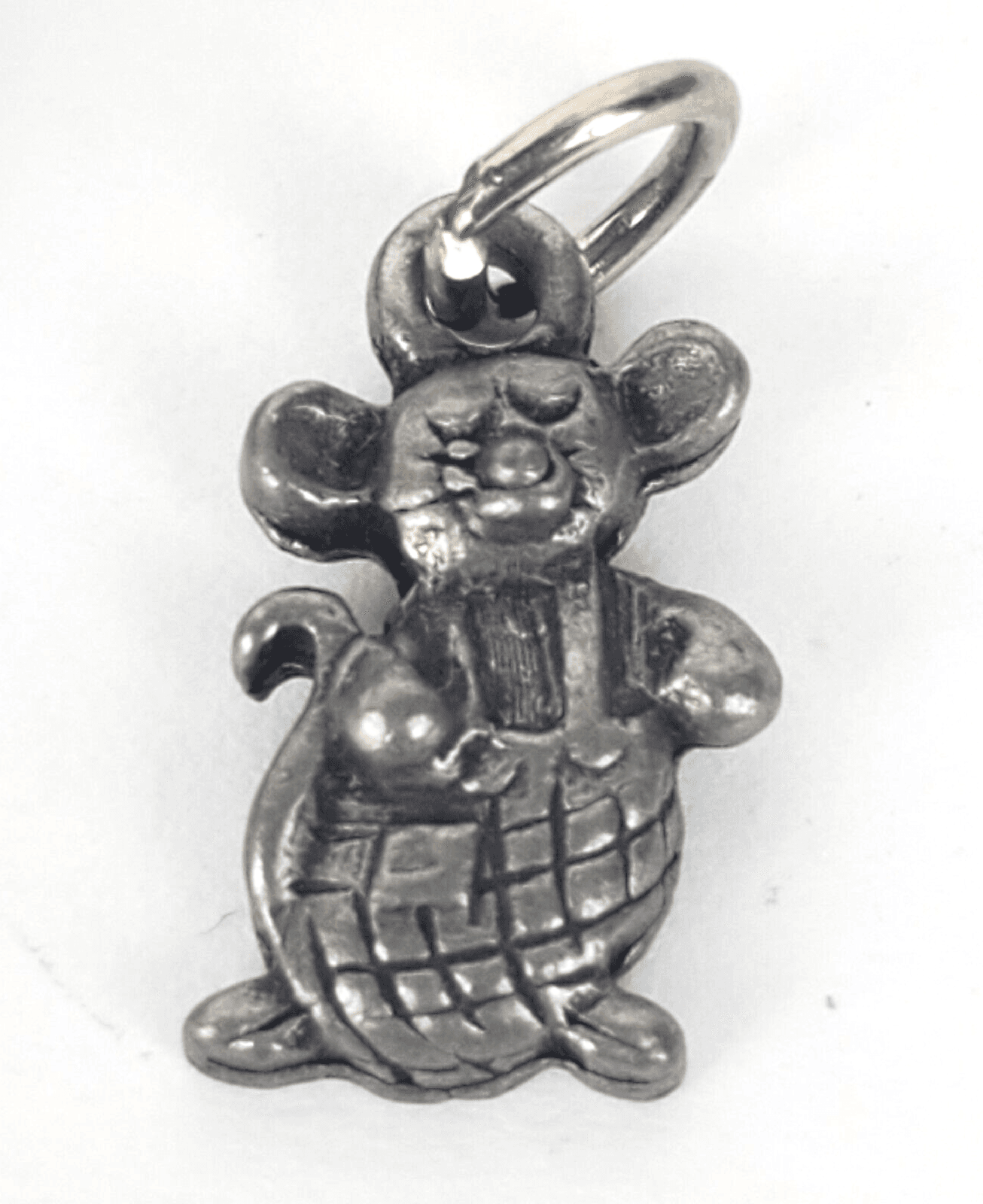 Vintage Torino Pewter Mouse Mice Necklace Charm Brooch Earrings & Trinket Box - Thumbnail 4