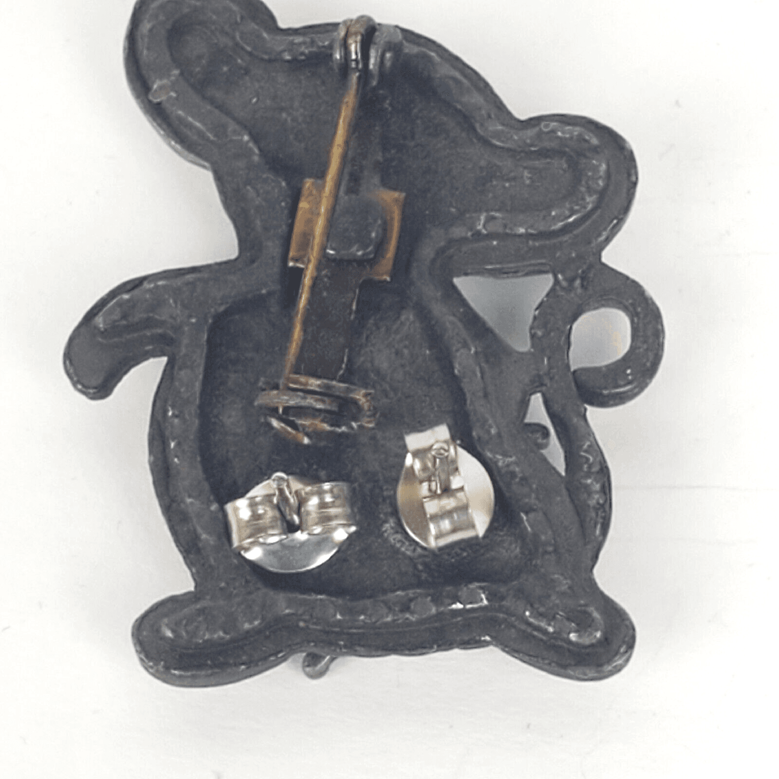 Vintage Torino Pewter Mouse Mice Necklace Charm Brooch Earrings & Trinket Box - Thumbnail 6