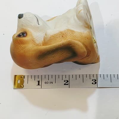 Vtg Pair Of HOMCO Big Eyed Long Eared Brown Puppy Beagle Ceramic Figurines #1407 - Thumbnail 9