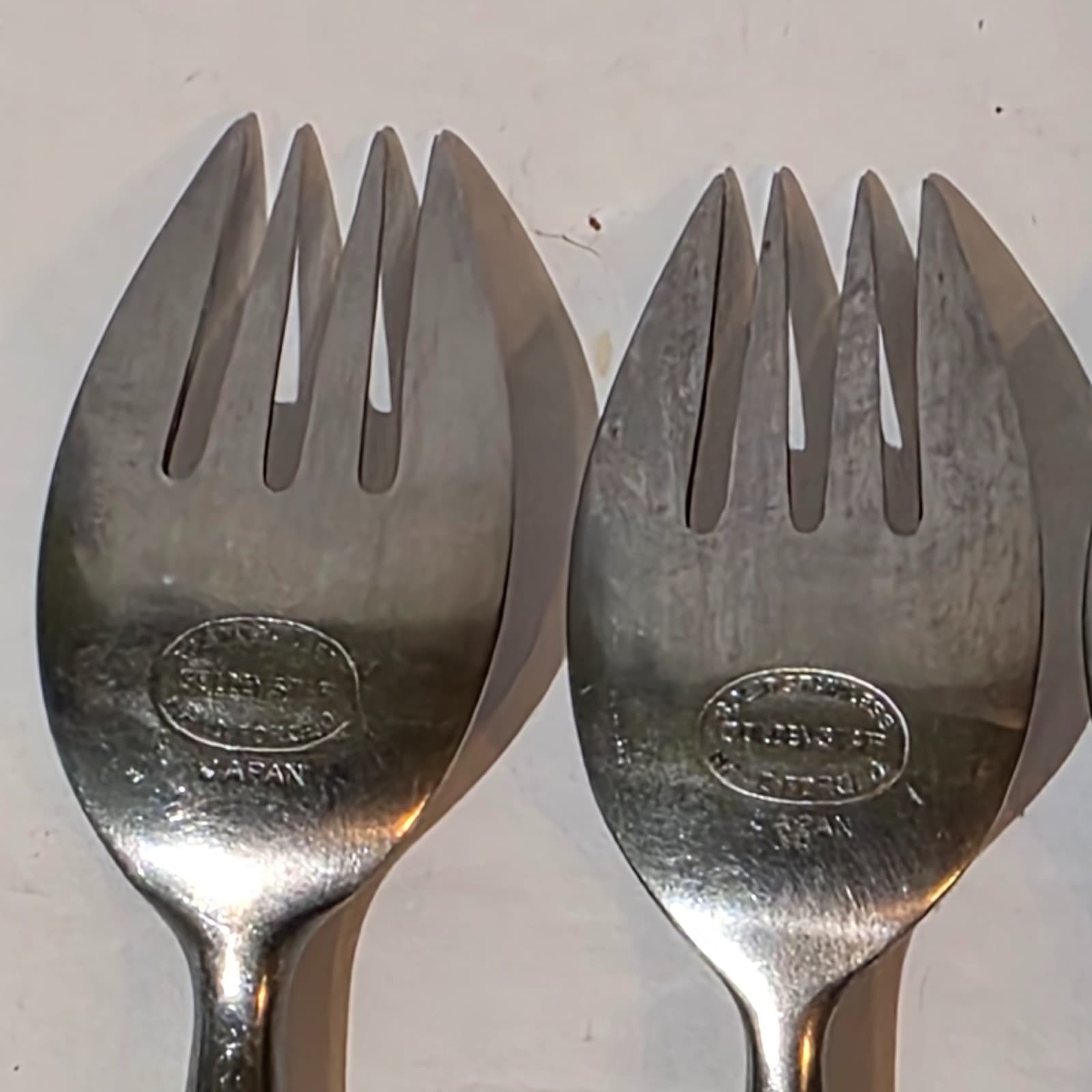 Vintage Golden Star Japan Stainless Steel Set of 4 Forks Atomic Starburst MCM - Thumbnail 11