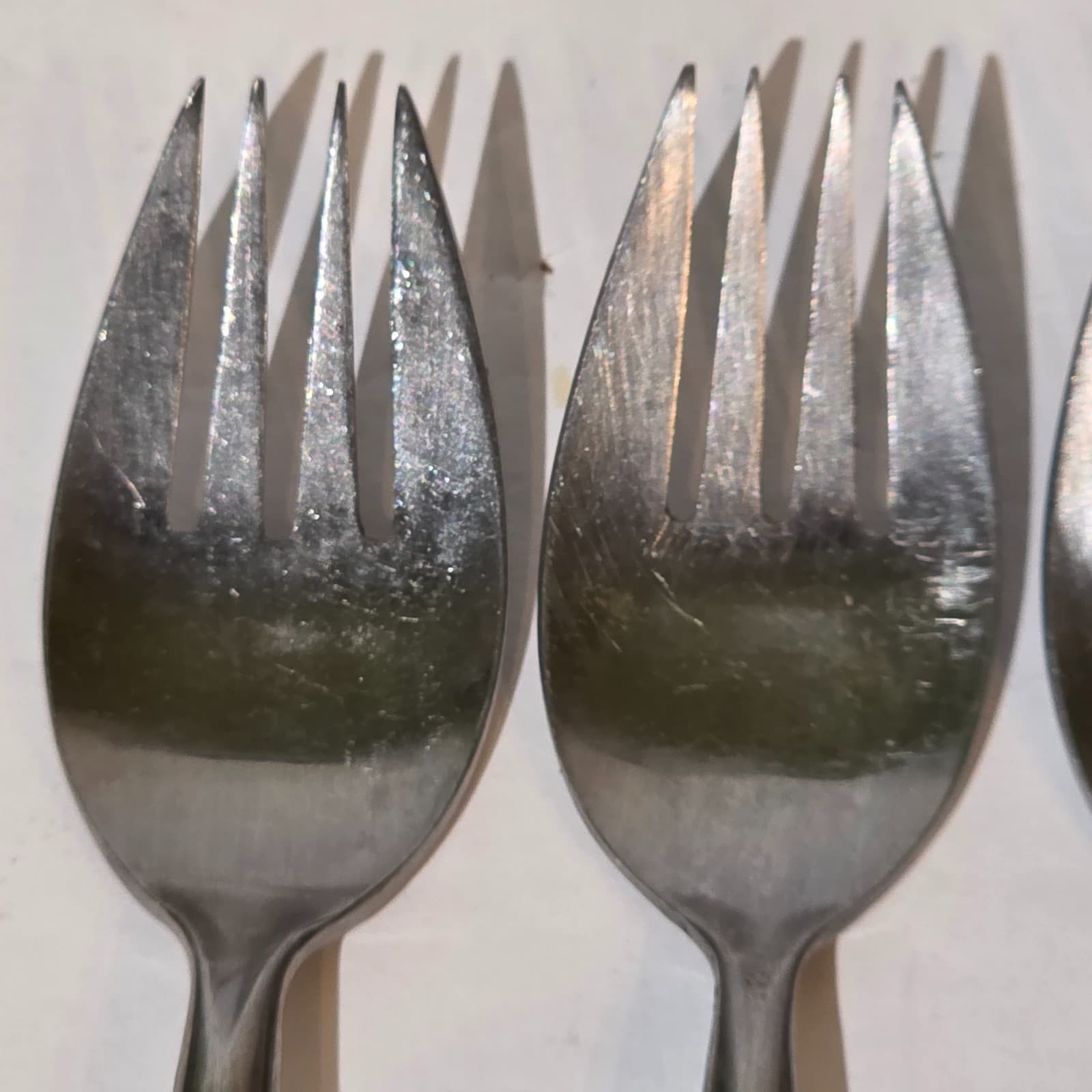 Vintage Golden Star Japan Stainless Steel Set of 4 Forks Atomic Starburst MCM - Thumbnail 5