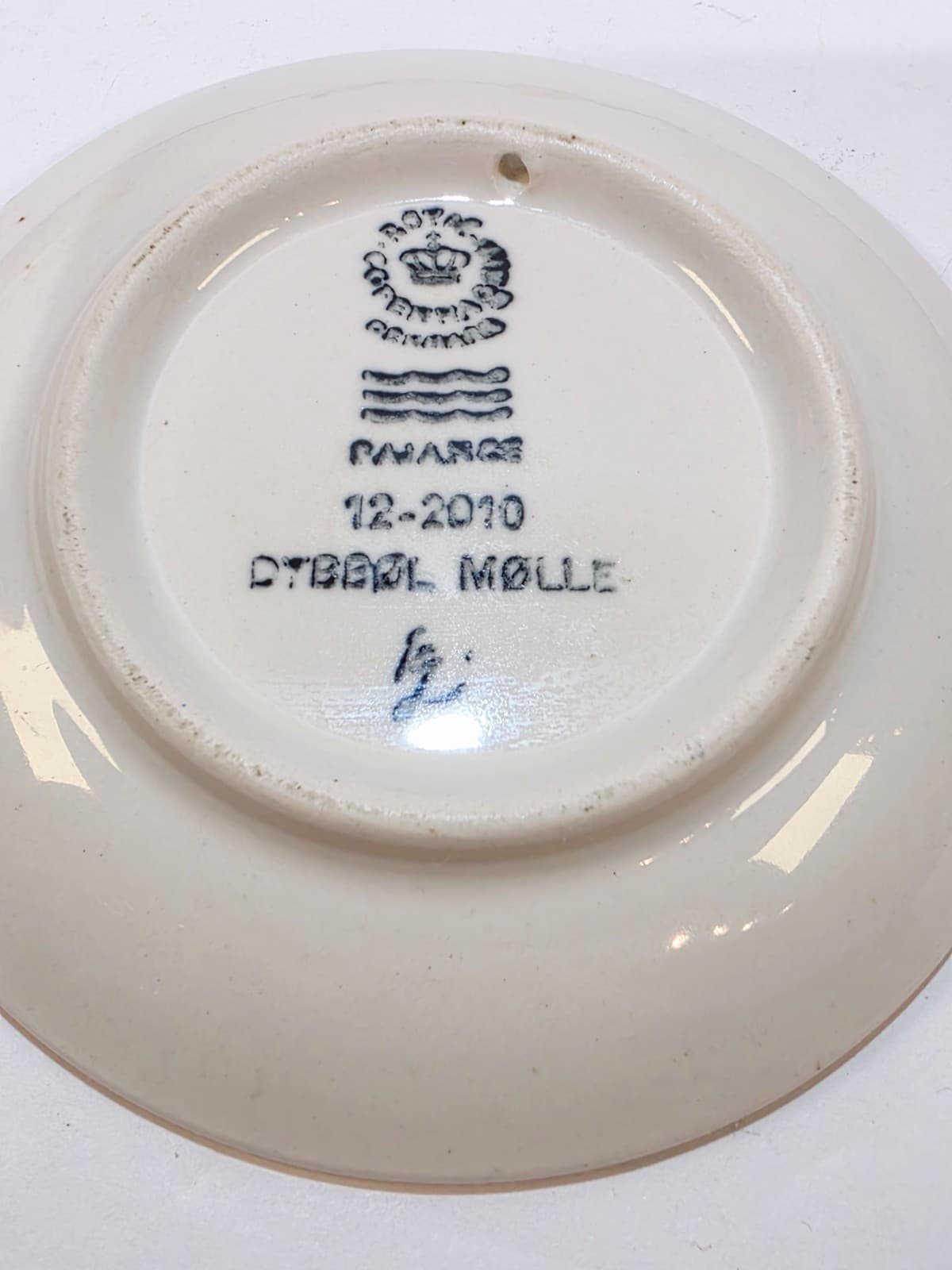 Vtg Royal Copenhagen Pin Trinket Dish Miniature Wall Plate Windmill Dybbol Molle - Thumbnail 3