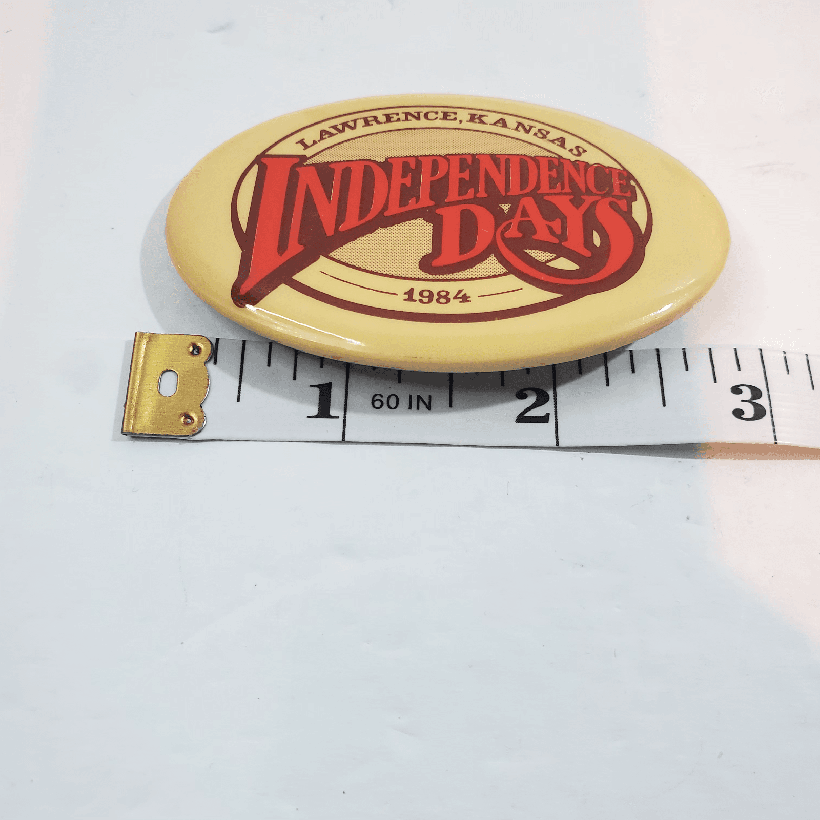 Vintage Independence Days Lawrence Kansas 1984 Pin Button Pinback 80's Festival - Thumbnail 3