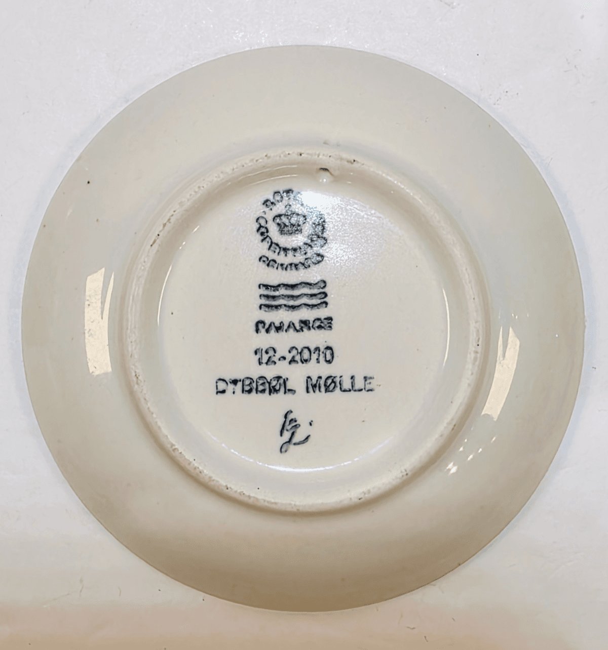 Vtg Royal Copenhagen Pin Trinket Dish Miniature Wall Plate Windmill Dybbol Molle - Thumbnail 2