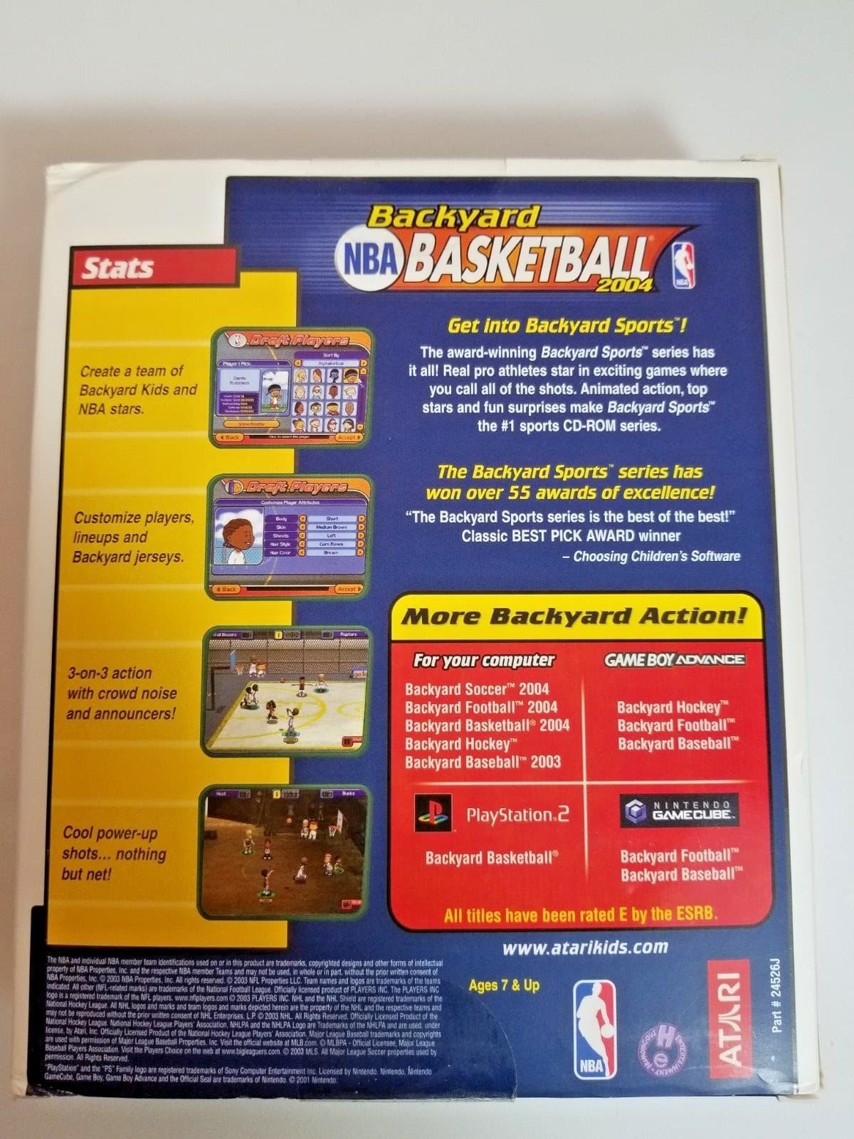 Big Box Backyard NBA Basketball 2004 PC Game Tim Duncan NEW factory sealed - Thumbnail 4