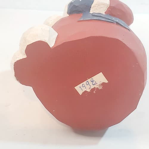 Vintage Eddie Walker Santa Figurine Christmas Decor Snowballs Glitter - Thumbnail 7