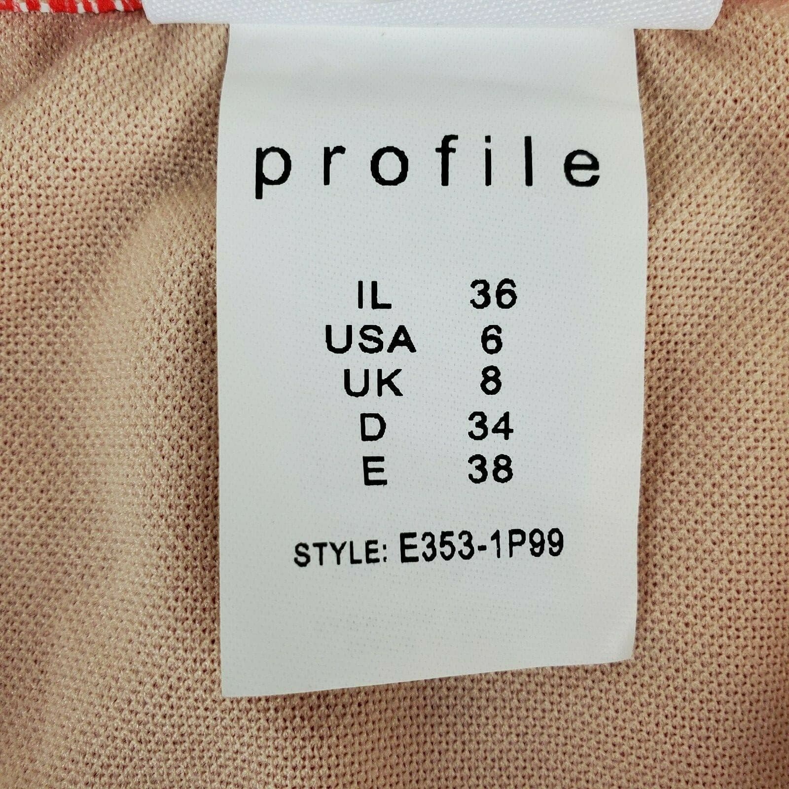 Profile Red High Cut Super High Waist Swim Bottom US Size 6 NWT - Thumbnail 7