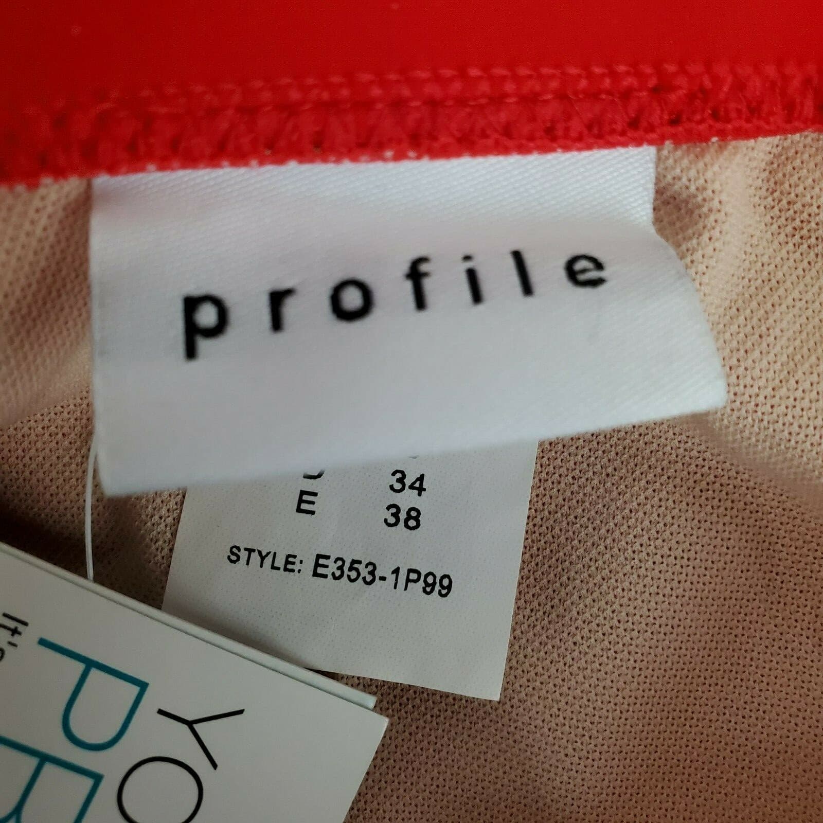 Profile Red High Cut Super High Waist Swim Bottom US Size 6 NWT - Thumbnail 5