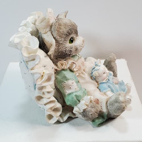 Vintage 1992 Calico Kittens Friends are Cuddles of Love Figurine 627976 - Thumbnail 3