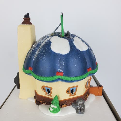 Vintage Dept 56 North Pole Series Tillie's Tiny Cup Café Village 1998 Retired - Thumbnail 3