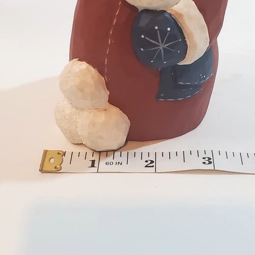 Vintage Eddie Walker Santa Figurine Christmas Decor Snowballs Glitter - Thumbnail 9